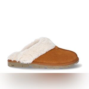 NWT Women's Tan Faux Fur Lined Slippers size 11 women’s
